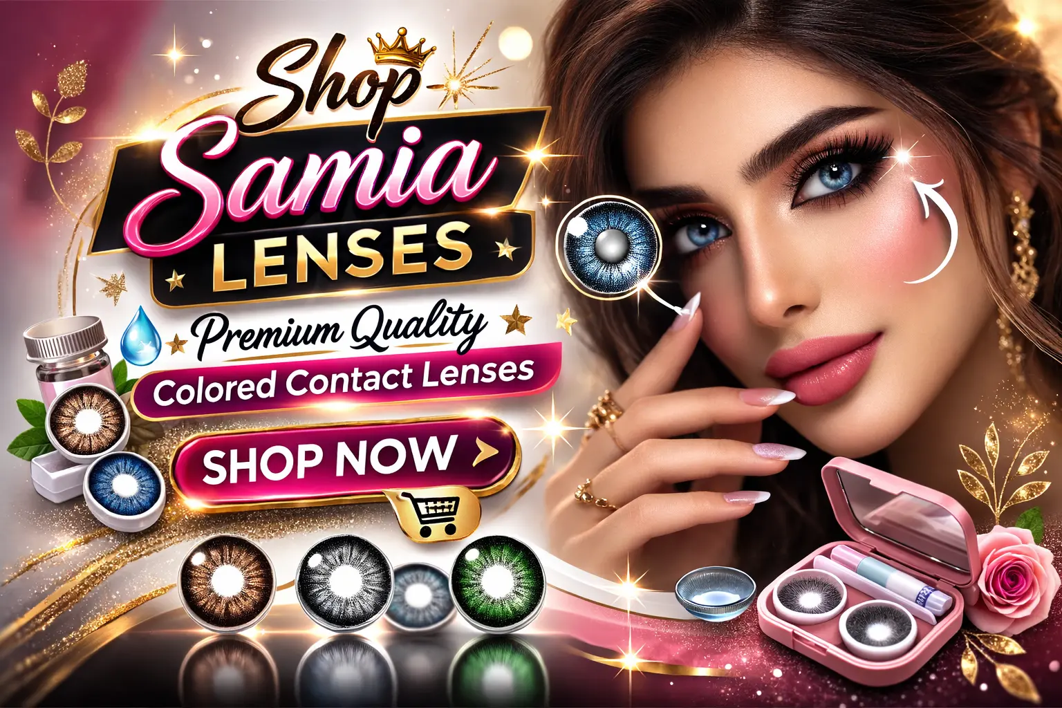 Top 5 Contact lens brands in Pakistan Samia Lenses